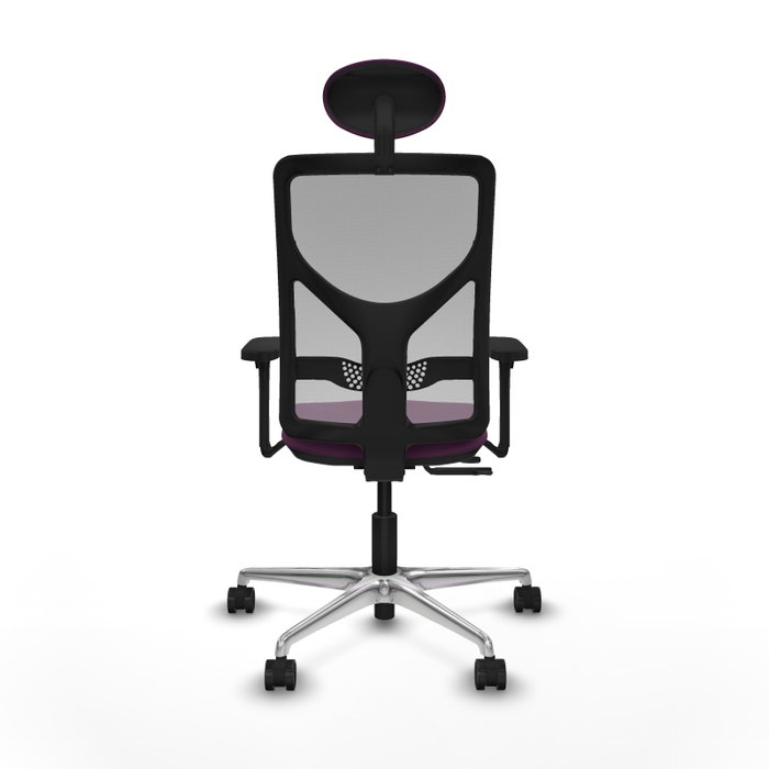 PIQUERAS Y CRESPO Silla de oficina Motilla con mecanismo Sincro/Traslack, Morado y Gris