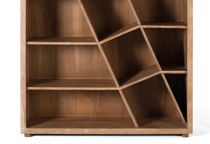 Giner y Colomer Librería Madera de Mango Marrón 180x120x40 cm Sin Montaje