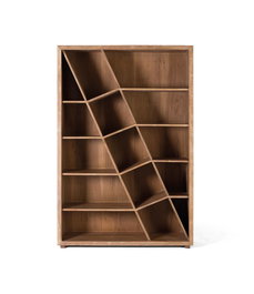 Giner y Colomer Librería Madera de Mango Marrón 180x120x40 cm Sin Montaje