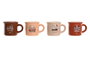 DKD Home Decor Mug Loft Beige Marron Porcelana 12 Unidades 5.7 x 5 x 7.5 cm