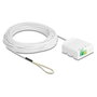 DeLOCK Caja de conexión de fibra óptica 2 x SC/APC Simplex con cable de 40 m