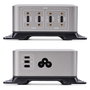 StarTech.com 424DUK-USB-C-CHARGER Cargador USB-C de 4 Puertos 240W con Tecnología GaN, Power Delivery 3.1, Hasta 140W por Puerto, Cable AC de 1.8m, Color Gris
