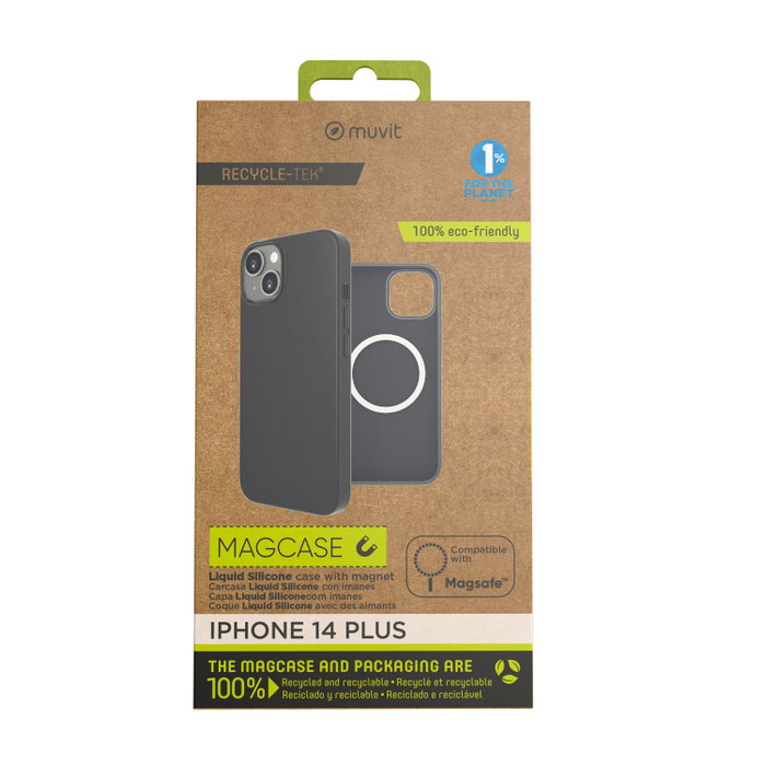 Muvit Funda Recycletek Liquid Silicone MagSafe para iPhone Muvit Funda Recycletek Liquid Silicone MagSafe para iPhone