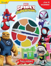 Disney Libros, Spidey y su superequipo. Pinta pósters, Marvel - DISNEY LIBROS
