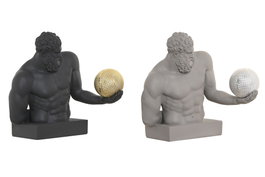 DKD Home Decor Figura Resina Basket Surtido de 4 Piezas