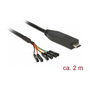 DeLOCK 63946 Convertidor USB Type-C™ 2.0 a TTL (3,3 V) 6 Pin