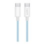 LogiLink Cable USB 2.0 Tipo C a Tipo C, 60W, 1 m, Azul