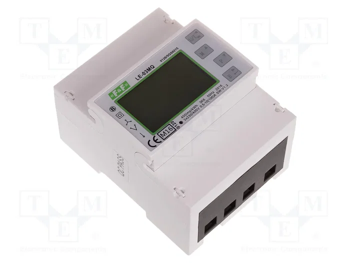 F&F Contador Digital para Raíl DIN LCD 10A