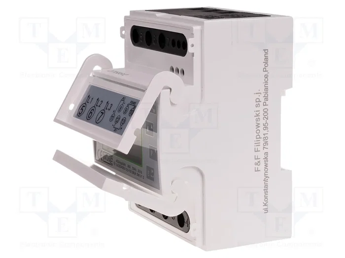F&F Contador Digital para Raíl DIN LCD 10A