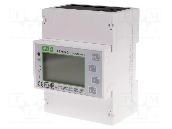 F&F Contador Digital para Raíl DIN LCD 10A
