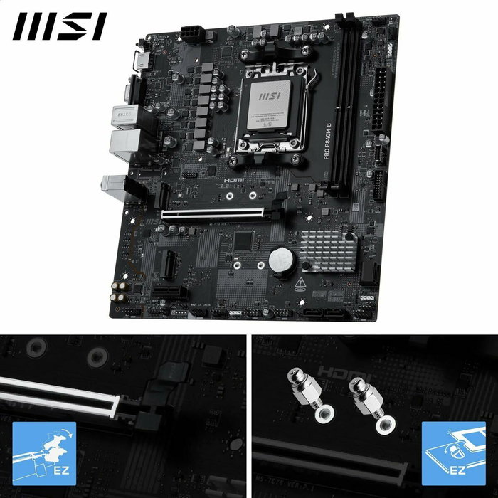 MSI PRO B840M-B Micro ATX AMD B840 Socket AM5 DDR5