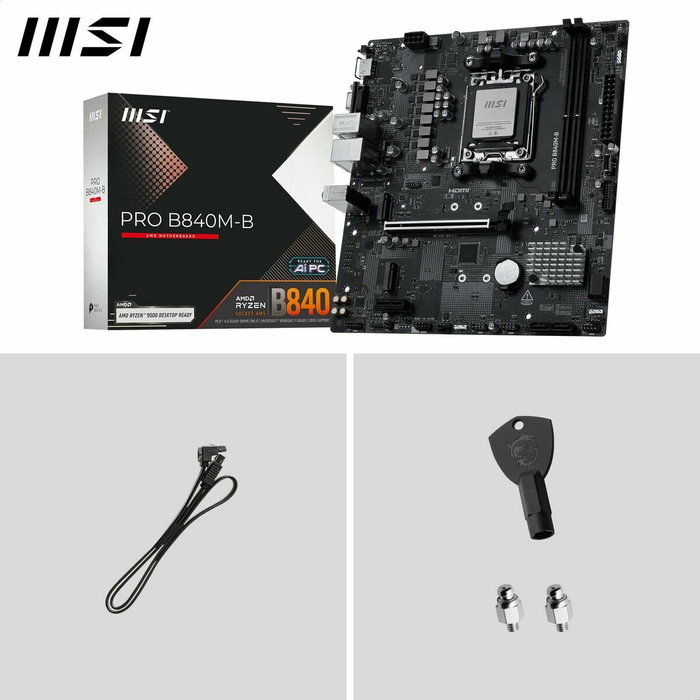 MSI PRO B840M-B Micro ATX AMD B840 Socket AM5 DDR5