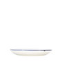 Summa Set de 6 Platos Llanos Coupe de Porcelana, 23 cm, Marfil y Azul