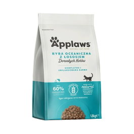 Applaws Pienso de Pescado y Salmón para Gatos Adultos 1,8kg
