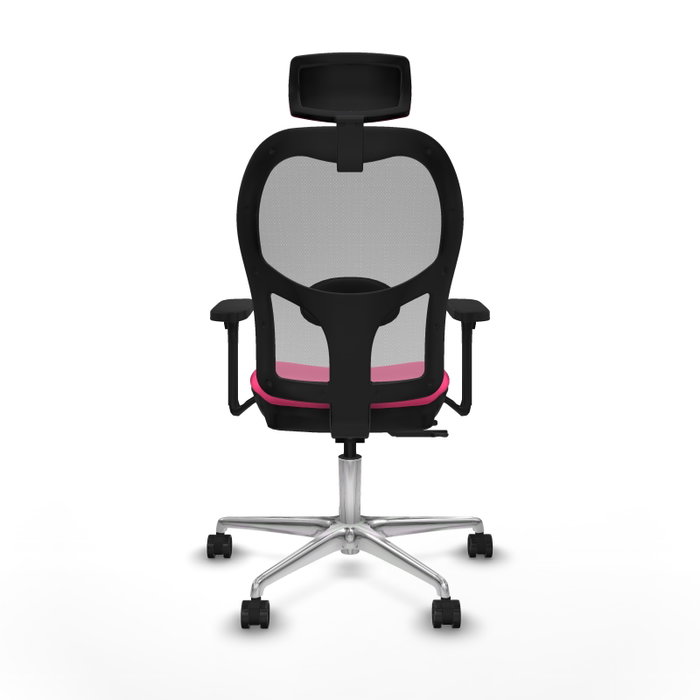 PIQUERAS Y CRESPO Silla de oficina Jorquera Rosa y Gris