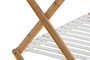 DKD Home Decor Estanteria Blanco Natural Bambu 50.5 x 89.5 x 29 cm (2 Unidades)