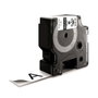 DYMO Rhino Cinta de Vinilo Industrial Negro sobre Blanco 24 mm x 5,5 m