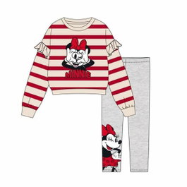 Cerdá Conjunto 2 Piezas Cotton Brushed Leggin Minnie 3 Años Gris
