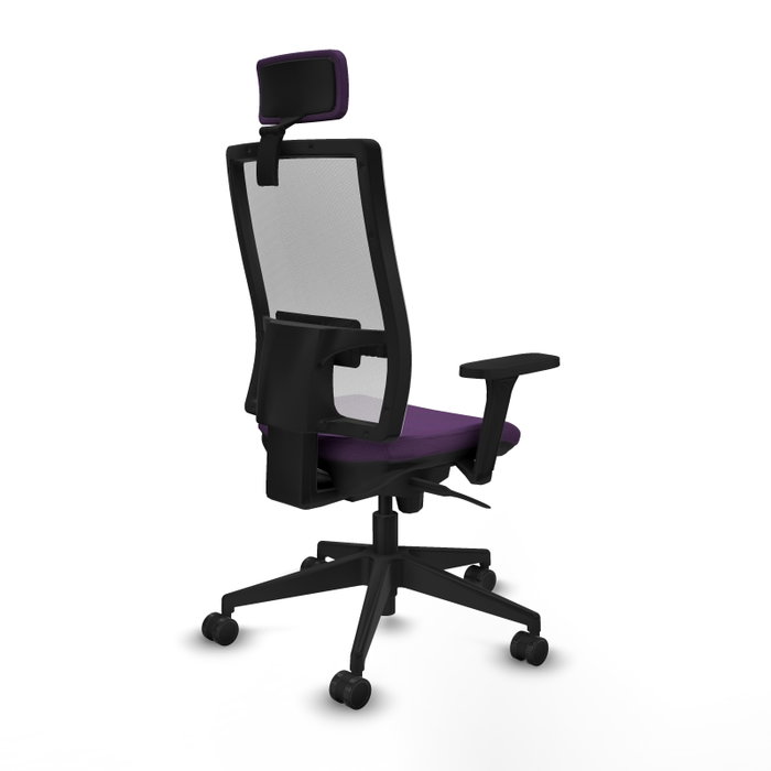 PIQUERAS Y CRESPO Silla de oficina Horna con mecanismo Sincro, Morado y Blanco PIQUERAS Y CRESPO Silla de oficina Horna con mecanismo Sincro, Morado y Blanco