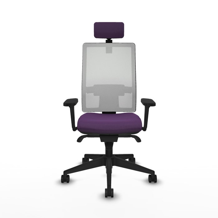 PIQUERAS Y CRESPO Silla de oficina Horna con mecanismo Sincro, Morado y Blanco PIQUERAS Y CRESPO Silla de oficina Horna con mecanismo Sincro, Morado y Blanco