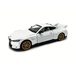 DEQUBE BMW 3.0 CSL 1:34 D00422 - Coche a Escala de Metal Die-Cast con Sistema Pull-Back, para Coleccionar y Jugar +3 años