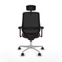 PIQUERAS Y CRESPO Silla de oficina Mardos con mecanismo Sincro/Traslack Morado y Negro