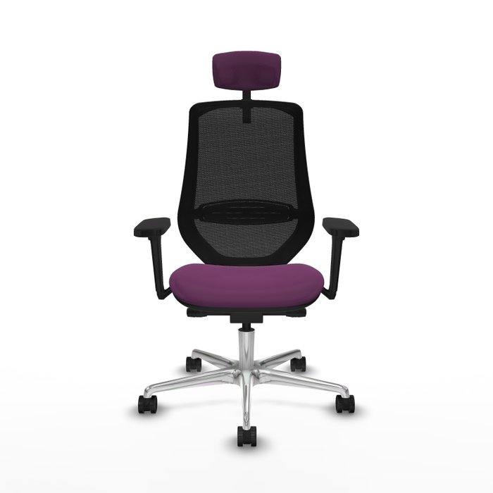 PIQUERAS Y CRESPO Silla de oficina Mardos con mecanismo Sincro/Traslack Morado y Negro