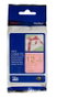 Brother TZe-RE34 Cinta de Tela Satinada No Adhesiva Oro sobre Rosa 12mm x 4m