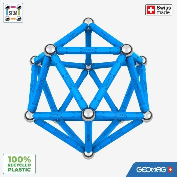 Geomag Juego de construcción magnético Clásico - GEO0871772002826 - 48 piezas - Magnético - A partir de 3 años