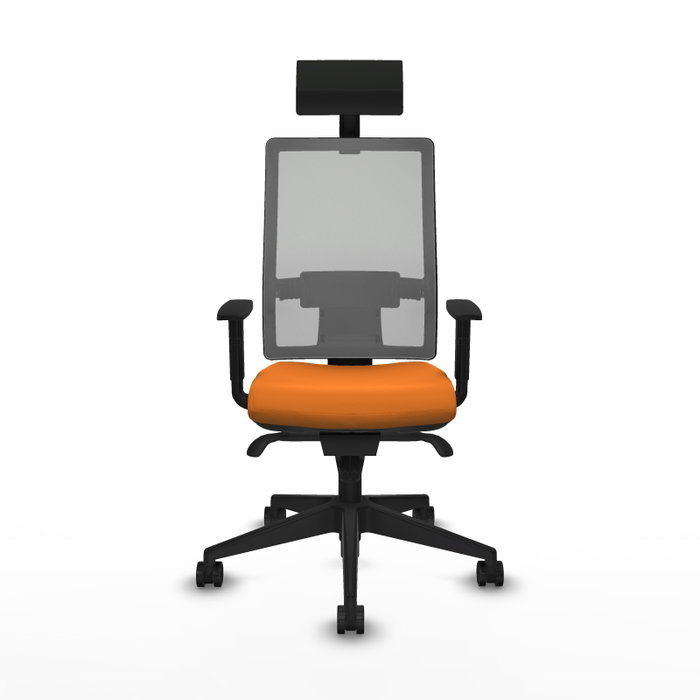 PIQUERAS Y CRESPO Silla de oficina Horna Naranja y Gris PIQUERAS Y CRESPO Silla de oficina Horna Naranja y Gris
