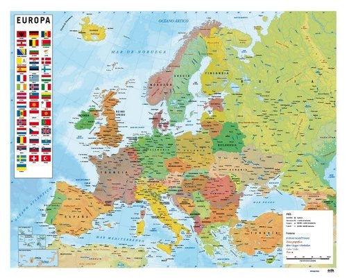 ERIK Mapa Erik Mural Europa 40x50 cm ERIK Mapa Erik Mural Europa 40x50 cm