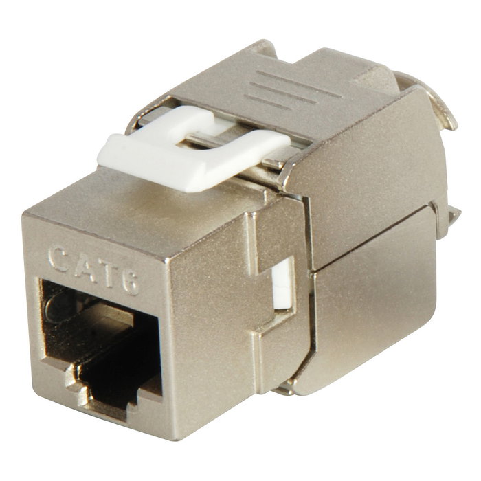 EQUIP Keystone Jack blindado Cat6 RJ-45 LSA Aluminio