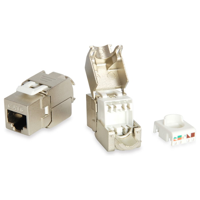 EQUIP Jack Keystone blindado Cat6 Toolfree Aluminio (8 unidades) EQUIP Jack Keystone blindado Cat6 Toolfree Aluminio (8 unidades)