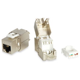 EQUIP Keystone Jack blindado Cat6 RJ-45 LSA Aluminio