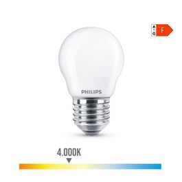 Philips Bombilla Esferica LED E27 4.3W 470lm 4000K Luz Día Ø4.5 x 7.8 cm