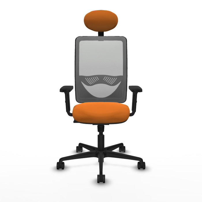 PIQUERAS Y CRESPO Silla de oficina Zulema Naranja y Gris