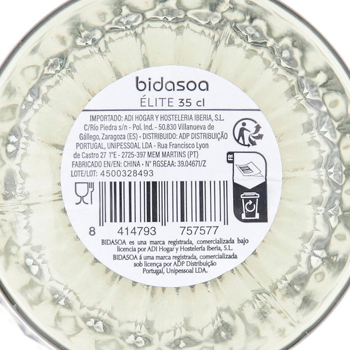 Copa Vidrio Elite Bidasoa 35 cL (24 Unidades)
