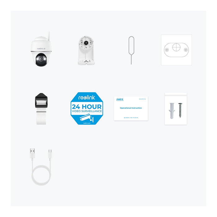 Reolink BWPT4K04 Cámara de seguridad IP, Interior y exterior, Inalámbrica, Visión nocturna, 4K UHD