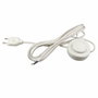 Arditi Interruptor eléctrico de pie blanco con cable de 3 m
