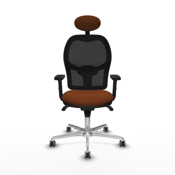 PIQUERAS Y CRESPO Silla de oficina Jorquera con mecanismo Sincro, Marrón y Negro PIQUERAS Y CRESPO Silla de oficina Jorquera con mecanismo Sincro, Marrón y Negro