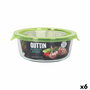 Fiambrera Quttin Verde 650 ml 15 x 15 x 6,5 cm (6 Unidades)