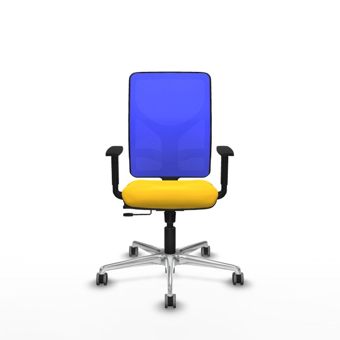 PIQUERAS Y CRESPO Silla de oficina Motilla con mecanismo Sincro/Traslack, Amarillo y Azul PIQUERAS Y CRESPO Silla de oficina Motilla con mecanismo Sincro/Traslack, Amarillo y Azul