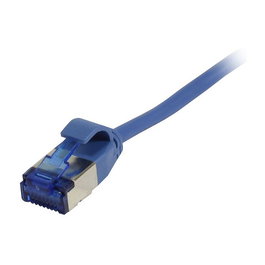 Synergy21 Cable de Red RJ45 CAT6A 500Mhz 0,25m Azul U/FTP Slimline d=3,8mm TPE Superflex AWG32 Patch Cable