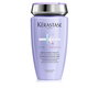 Kerastase Champú Violeta Blond Bain Uviolet 250 mL para Cabello Rubio Frío, Neutraliza Tonos Amarillos y Metálicos con Ácido Hialurónico