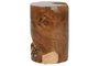 DKD Home Decor Mesita Auxiliar de Teca Tronco Natural