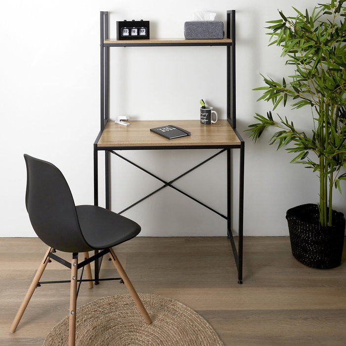 Home Deco Factory Escritorio con Estantería Stan