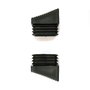 Almesa Pack 2 Conteras Antideslizantes PE 33-20 para Escaleras y Taburetes - Polietileno Negro 33 x 20 mm