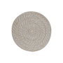 DKD Home Decor Individual de Ratán y Bambú Blanco 34x34x1,5 cm