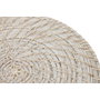 DKD Home Decor Individual de Ratán y Bambú Blanco 34x34x1,5 cm