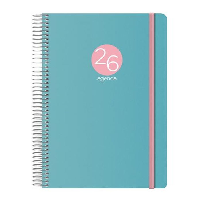 Agenda DOHE MEMPHIS Verde 1/4 15 x 21 cm 2026 (20 Unidades)